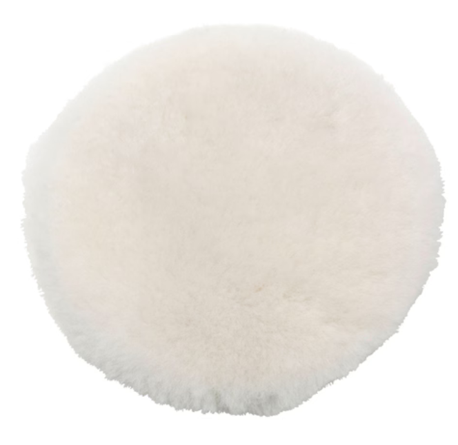 Ø135 mm Lammfell-Polierpad, weiss