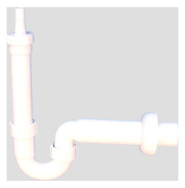 Rohrgeruchsverschluss G1 1/2"x50 mit Tülle