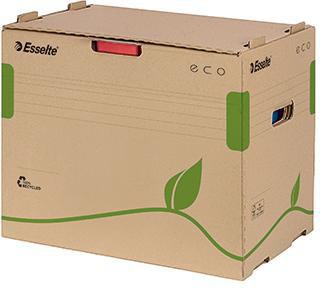 ESSELTE Archivbox Esselte ECO 42,7 x 34,3 x 30,5 cm (B x H x T) DIN A4 mit Archivdruck Wellpappe 100 % recycelt naturbraun