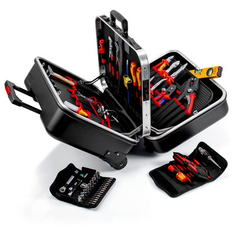 63-tlg. KNIPEX Werkzeugsortiment Big Twin Move Elektro