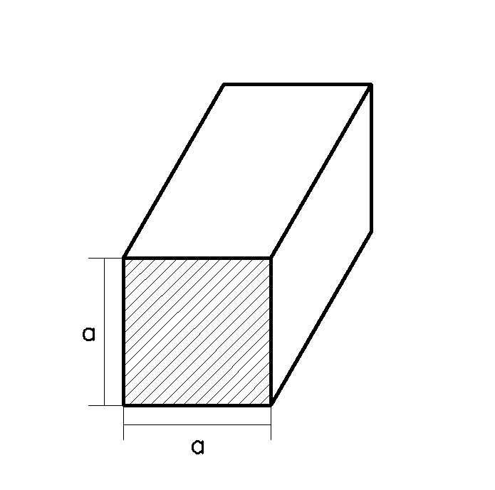 10/10 mm Vierkantstahl  S235