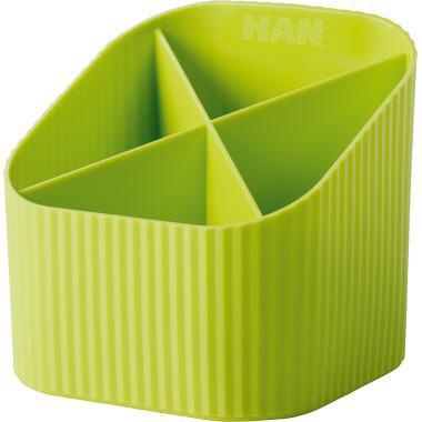 HAN Stifteköcher HAN Re-X-LOOP 11,1 x 10,5 x 11,1 cm (B x H x T) Polypropylen 100 % recycelt lemon