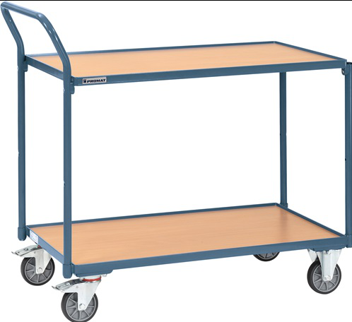 Tischwagen 2 Ladeflächen L1000xB600mm bl