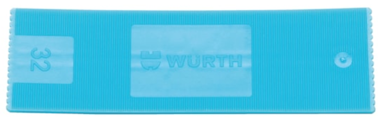 Verglasungsklotz blau I 32x2