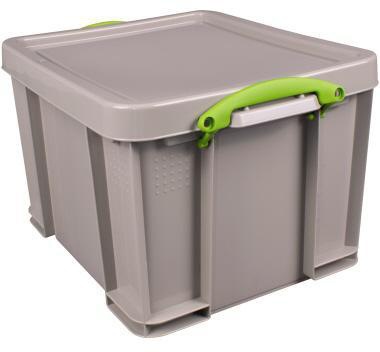 REALLY USEFUL BOX Aufbewahrungsbox Really Useful Box Recycling 52 x 31 x 44 cm (B x H x T) 42l Polypropylen 100 % recycelt taubengrau