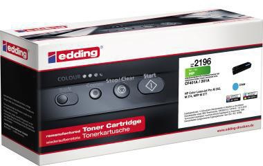 EDDING Toner edding kein Originalzubehör Kompatibel mit: HP 201A EDD-2196 ca. 1.400 Seiten cyan