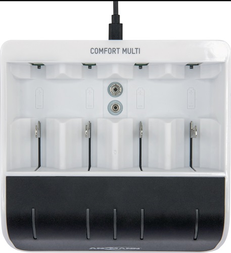 Akku-Ladegerät Comfort-Multi m.USB-Einga