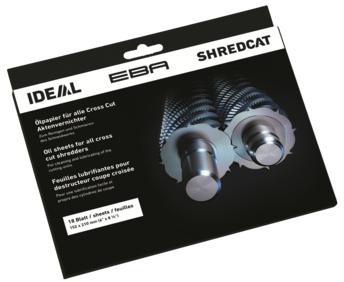 IDEAL Ölpapier IDEAL Cross Cut Aktenvernichter 152 x 210 mm (B x H) 18 St./Pack.