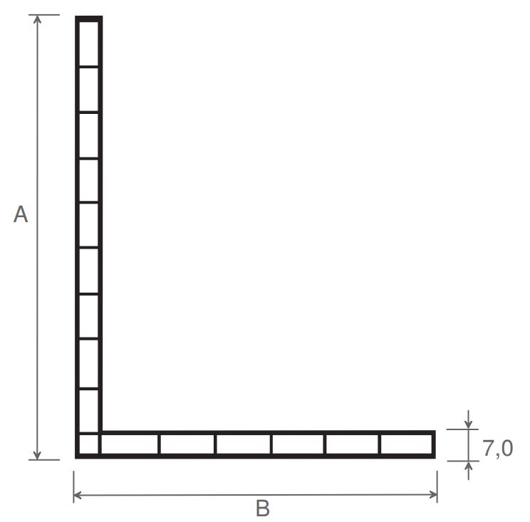 Kunststoffkammerwinkel  140/70/7 in Lagerlängen (VE 30m)