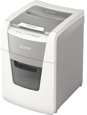 LEITZ Aktenvernichter Leitz IQ Autofeed SmallOffice 100 P-4 Papier Heftklammern Büroklammern Kreditkarten Partikelschnitt weiß
