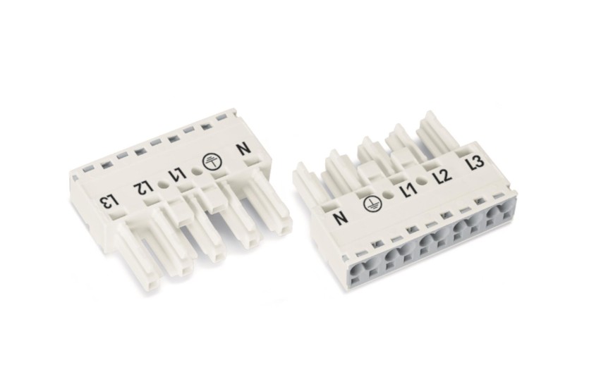 WAGO 770-225 Buchse,5-polig,Kod. A,weiß