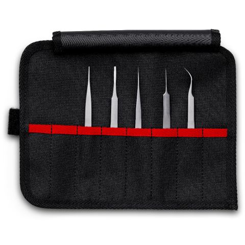 5.-tlg. KNIPEX Präzisionspinzetten-Set