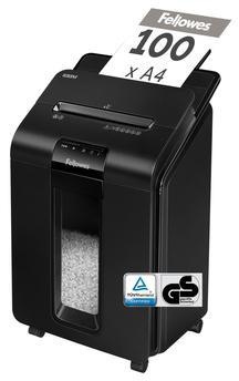 FELLOWES Aktenvernichter Fellowes® AutoMaxT 100M Autofeed P-4 Papier Heftklammern Büroklammern Kreditkarten Partikelschnitt 10 Bl.