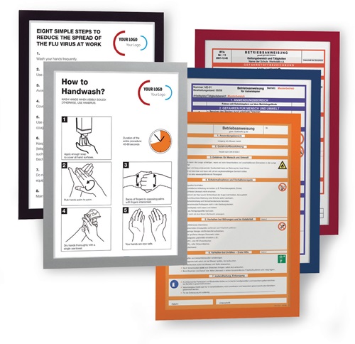 Magnetrahmen DIN A4 silber selbstklebend