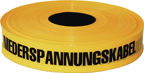 KELMAPLAST Trassenwarnband  Achtung Niederspannungskabel Breite 40 mm Länge 250 m gelb