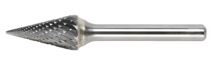 10x20 mm Hartmetall Frässtift Zahnung MX (Spitzkegelform)