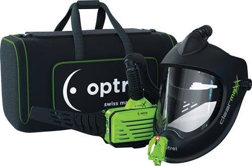 Schleifhelm Clearmaxx u.a.Gebläseatemsch