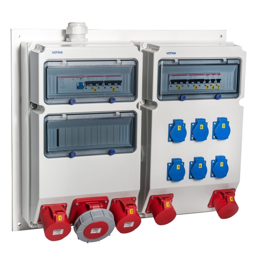 VOTHA Wandverteiler, verdrahtet "Wetzlar", Typ LF, Kunststoff, IP54