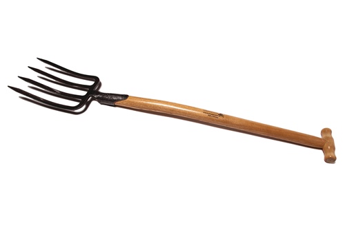 Spatengabel m.Federdülle,4 Bajonettzinke