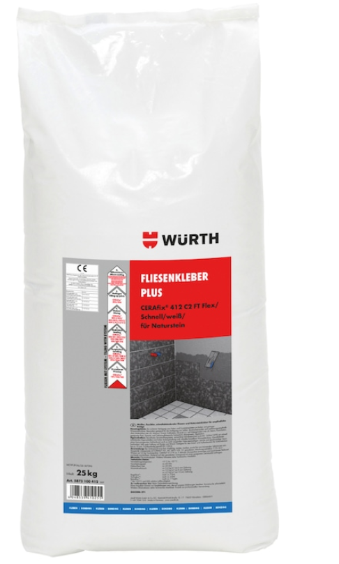 Fliesenkleber PLUS CERAfix® 412 C2 FT E Flex (25 kg)