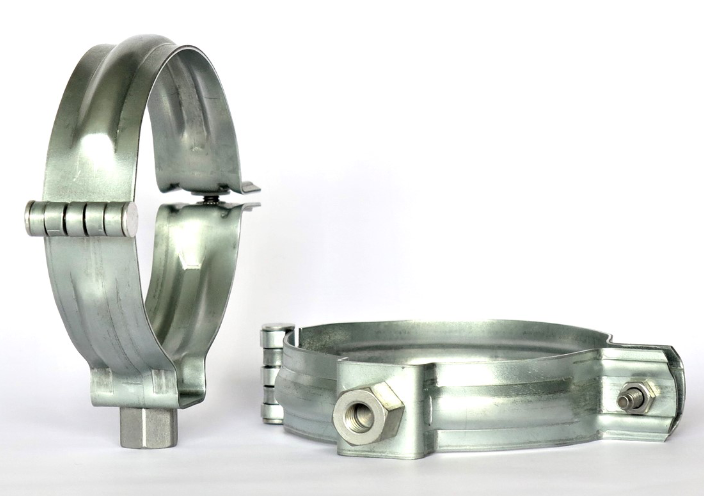 Fallrohrschellen 7tlg.  Verzinkt M10 Gewindemutter (VE 25)