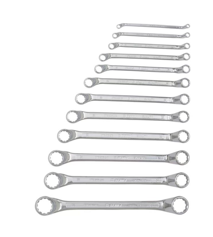 12.-tlg. Doppelringschlüssel-Satz tief gekröpft von Würth.