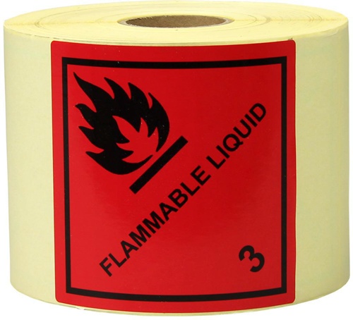 TRANSPAK Etiketten  Maße 100x100mm Papier rot