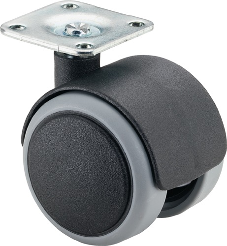 Kunststoffdoppelrolle D.50mm Trgf.50kg m