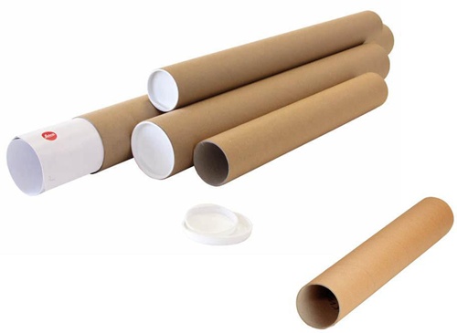 TRANSPAK Versandrohr  Durchmesser 60mm Länge 430mm A2 braun