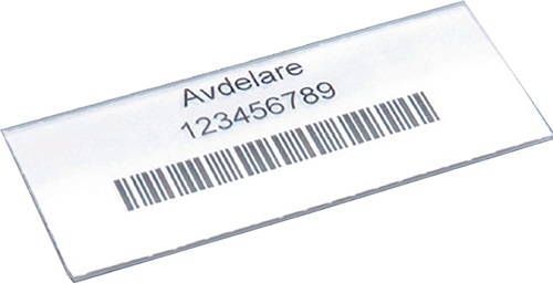 Etikett transp.f.Regalkasten 100 St./Btl