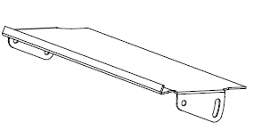 Stahlplatte in Freiform als Kantblech 1062/270 mm