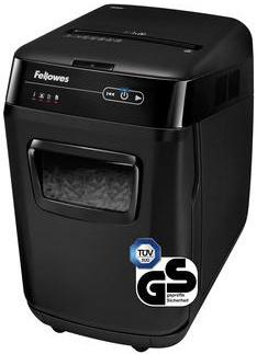 FELLOWES Aktenvernichter Fellowes® AutoMaxT 200C P-4 Papier Heftklammern Büroklammern Kreditkarten CDs/DVDs Partikelschnitt 10 Bl. manuell