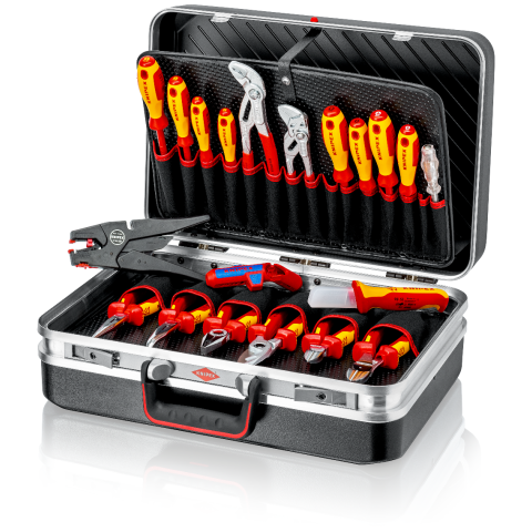 "Vision24" KNIPEX Werkzeugkoffer Elektro 20-teilig