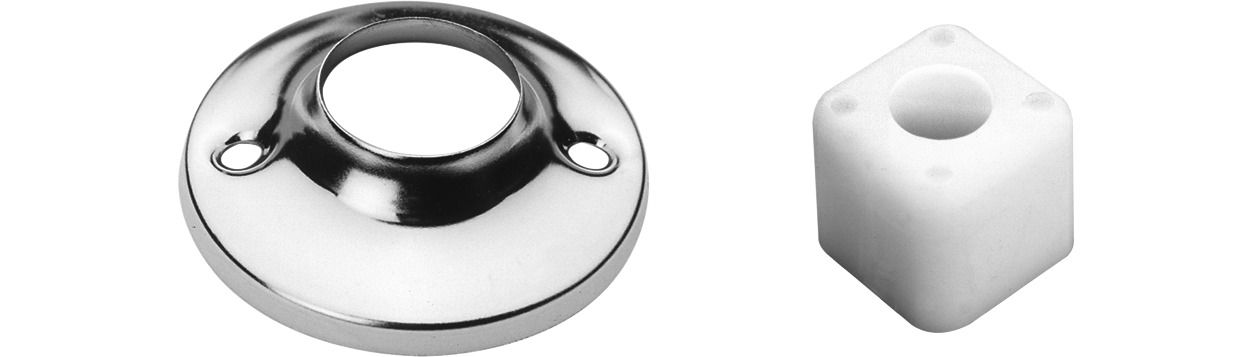 Befestigungsset Brausevorhangstange 1x Befestigungsrosette