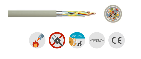 0,8 /12 Telefonkabel im Zuschnitt