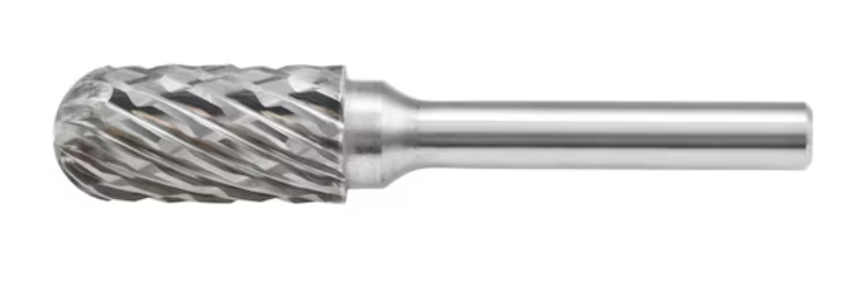 10x20 mm Hartmetall Frässtift Zahnung STEEL (Walzenrundform)