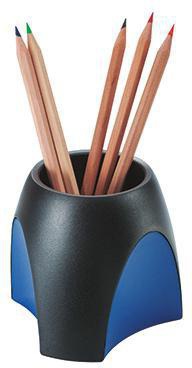 HAN Stifteköcher HAN DELTA 9,9 x 9,4 x 9,9 cm (B x H x T) Polystyrol schwarz/blau