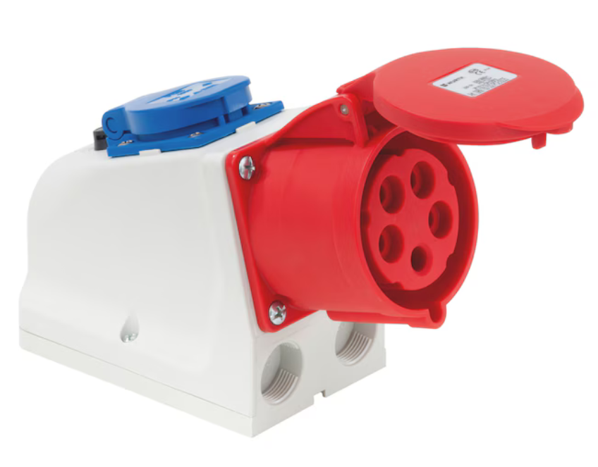 CEE Combo Wanddose 250/400 V, 6 H (32 A)