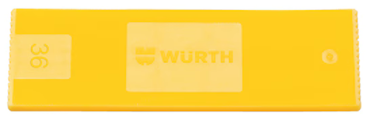 Verglasungsklotz gelb I 36x4