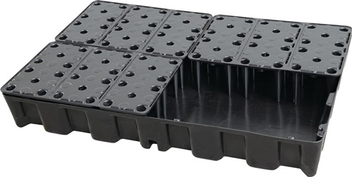 Auffangwanne 120l L1200xB800xH180mm PE m