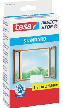 130x150 cm  weiß Fliegengitter standard