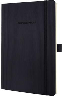 SIGEL Notizbuch SIGEL Conceptum ca. DIN A5 kariert schwarz 97 Bl.