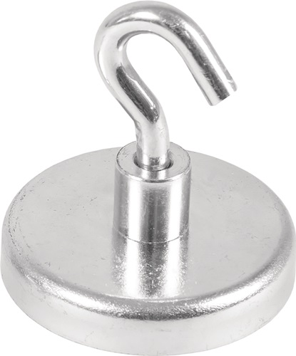 Kraftmagnet D.47mm verzinkt,m.Hak.5St./K