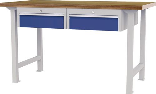 Werkbank B1500xT750xH790-1140mm Buche-Mu