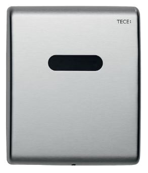 Tece Planus Elektr. Betätigungspl.Urinal230/12 V-Netz, Edelst.gebürstet