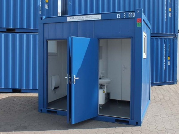 Unser kleinster Damen und Herren Sanitärcontainer 10 Fuss / 3 Meter