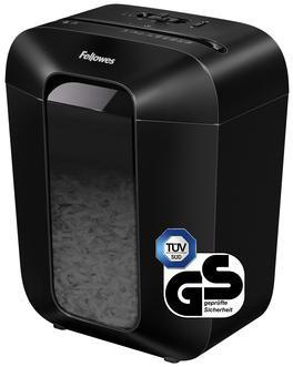 FELLOWES Aktenvernichter Fellowes® Powershred® LX50 P-4 Papier Heftklammern Büroklammern Kreditkarten Partikelschnitt schwarz