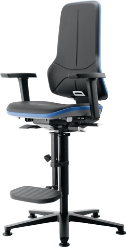 Arbeitsdrehstuhl Neon Bodengleiter+Aufst