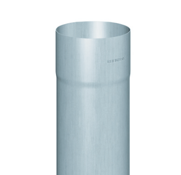 Fallrohr 3m /7-tlg. rund DN 87 | Zink walzblank