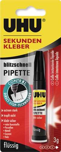 Sekundenkleber blitzschnell PIPETTE Cont